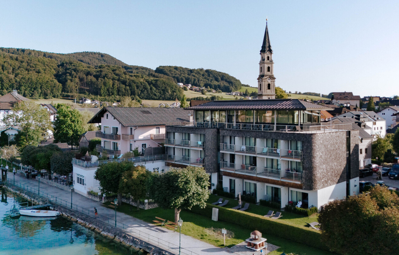 Außenansicht vom Hotel Seewirt Mattsee