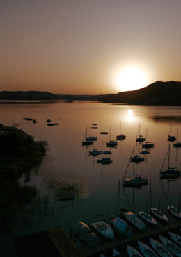 Der Sonnenuntergang am Mattsee